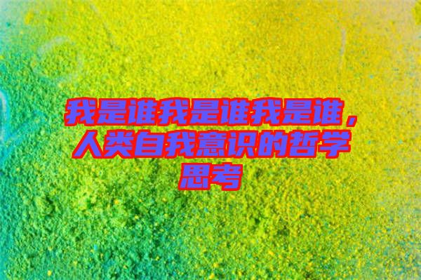 我是誰我是誰我是誰，人類自我意識的哲學(xué)思考