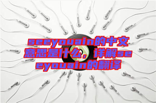 seeyouain的中文意思是什么，詳解seeyouain的翻譯