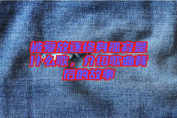 被愛(ài)放逐終身孤寂是什么歌，介紹歌曲背后的故事