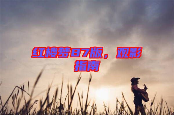 紅樓夢(mèng)87版，觀影指南