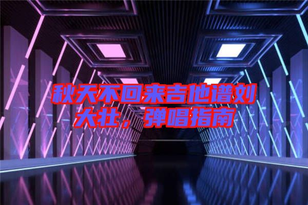 秋天不回來吉他譜劉大壯，彈唱指南
