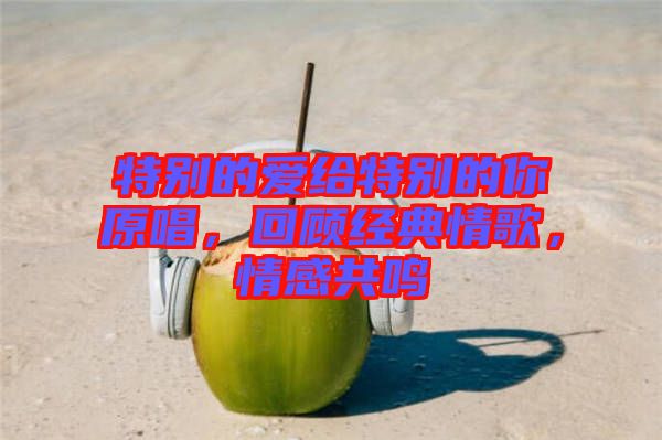 特別的愛給特別的你原唱，回顧經(jīng)典情歌，情感共鳴