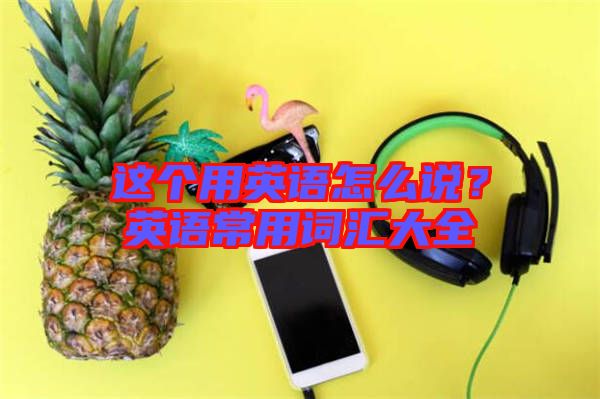 這個(gè)用英語怎么說？英語常用詞匯大全