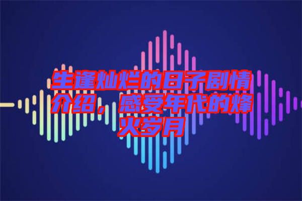 生逢?duì)N爛的日子劇情介紹，感受年代的烽火歲月