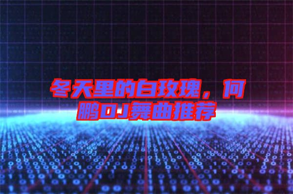 冬天里的白玫瑰，何鵬DJ舞曲推薦