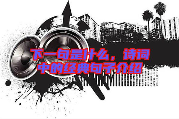 下一句是什么，詩(shī)詞中的經(jīng)典句子介紹