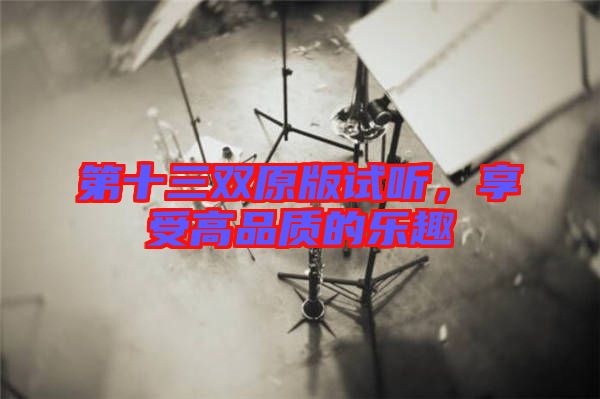 第十三雙原版試聽，享受高品質(zhì)的樂(lè)趣