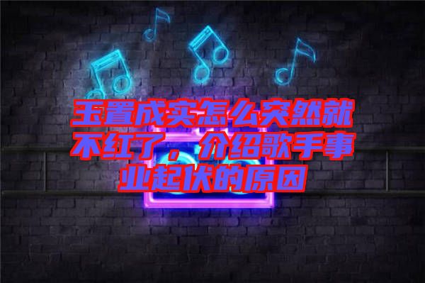玉置成實(shí)怎么突然就不紅了，介紹歌手事業(yè)起伏的原因