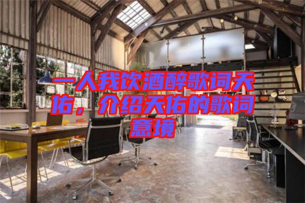 一人我飲酒醉歌詞天佑，介紹天佑的歌詞意境