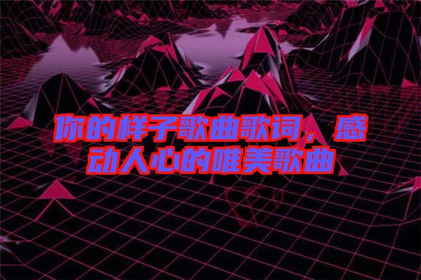 你的樣子歌曲歌詞，感動人心的唯美歌曲