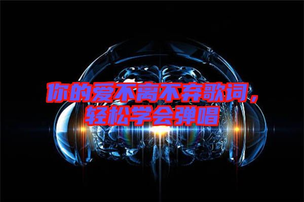 你的愛不離不棄歌詞，輕松學(xué)會(huì)彈唱