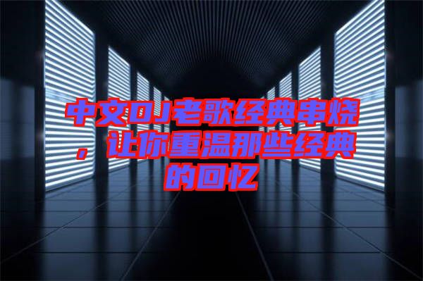 中文DJ老歌經(jīng)典串燒，讓你重溫那些經(jīng)典的回憶
