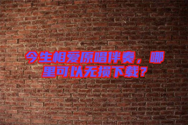 今生相愛原唱伴奏，哪里可以無(wú)損下載？