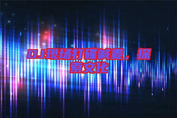 DJ現(xiàn)場打碟喊麥，探索文化