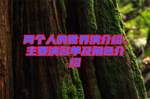 兩個(gè)人的世界演介紹，主要演名單及角色介紹
