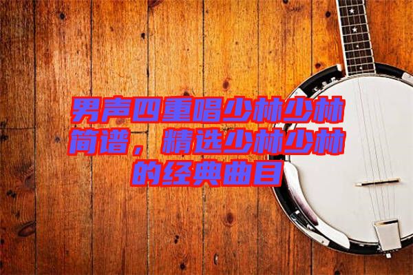 男聲四重唱少林少林簡譜，精選少林少林的經(jīng)典曲目
