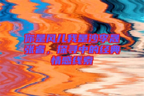 你是風兒我是沙李晟張睿，探尋中的經(jīng)典情感線索