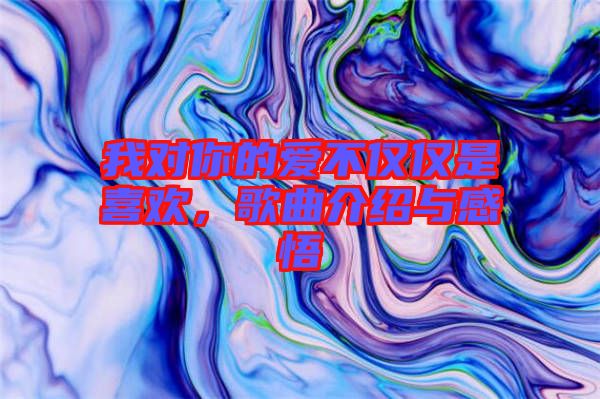 我對你的愛不僅僅是喜歡，歌曲介紹與感悟