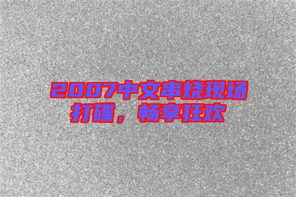 2007中文串燒現(xiàn)場打碟，暢享狂歡