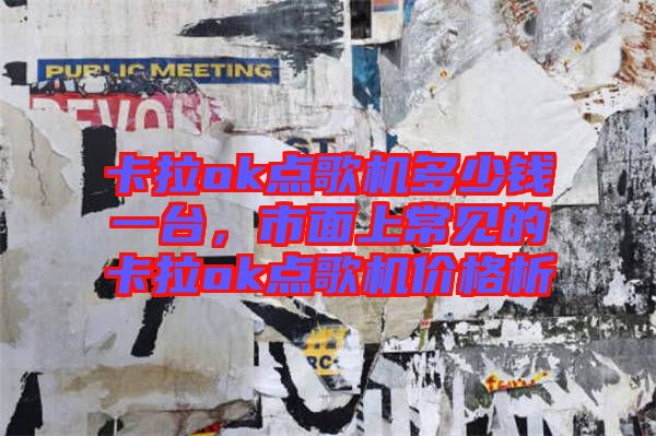 卡拉ok點歌機多少錢一臺，市面上常見的卡拉ok點歌機價格析