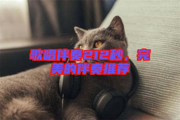 歌唱伴奏212秒，完美的伴奏推薦