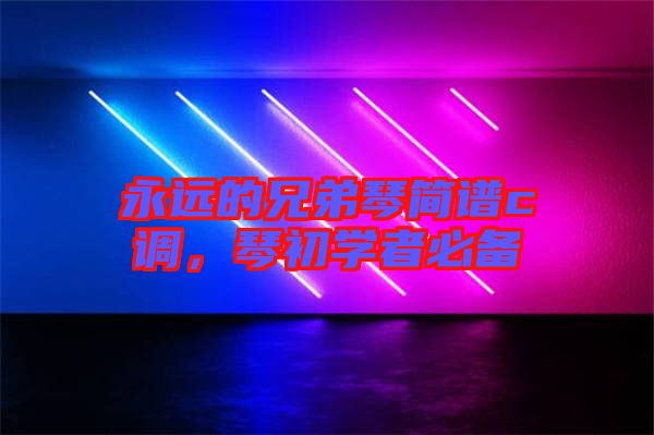 永遠的兄弟琴簡譜c調(diào)，琴初學者必備