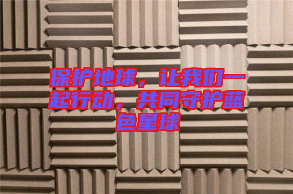 保護(hù)地球，讓我們一起行動，共同守護(hù)藍(lán)色星球