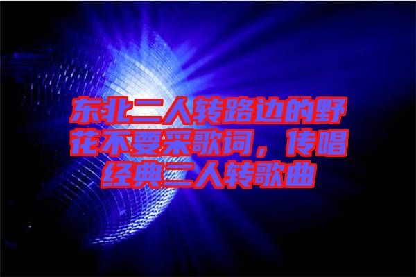 東北二人轉路邊的野花不要采歌詞，傳唱經典二人轉歌曲