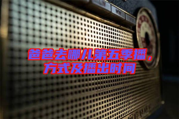 爸爸去哪兒第五季播，方式及播出時(shí)間