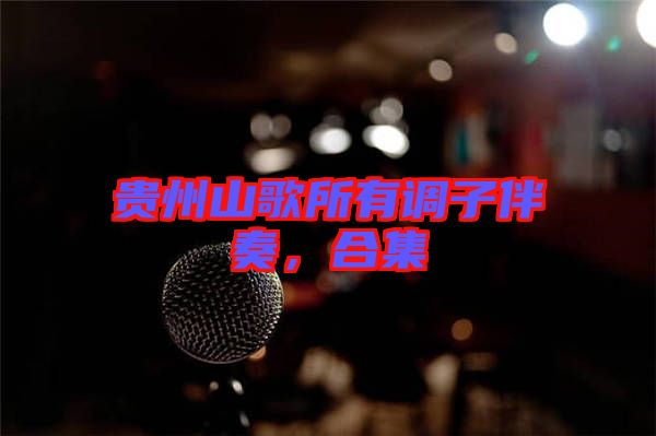貴州山歌所有調子伴奏，合集