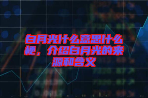 白月光什么意思什么梗，介紹白月光的來源和含義