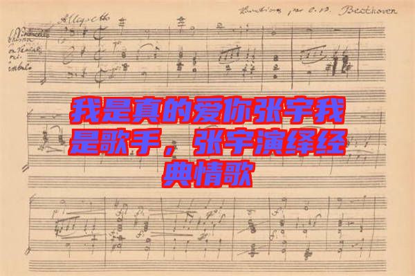 我是真的愛你張宇我是歌手，張宇演繹經(jīng)典情歌