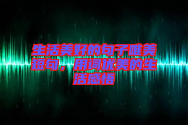 生活美好的句子唯美短句，用詞優(yōu)美的生活感悟
