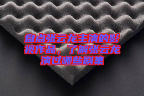 盤點(diǎn)張?jiān)讫堉餮莸挠耙曌髌?，了解張?jiān)讫堁葸^哪些劇集