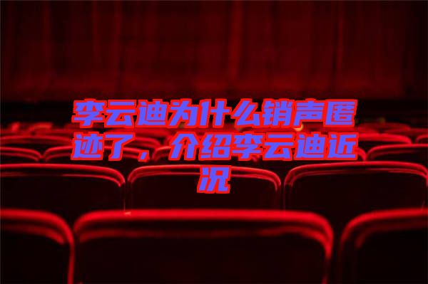 李云迪為什么銷聲匿跡了，介紹李云迪近況