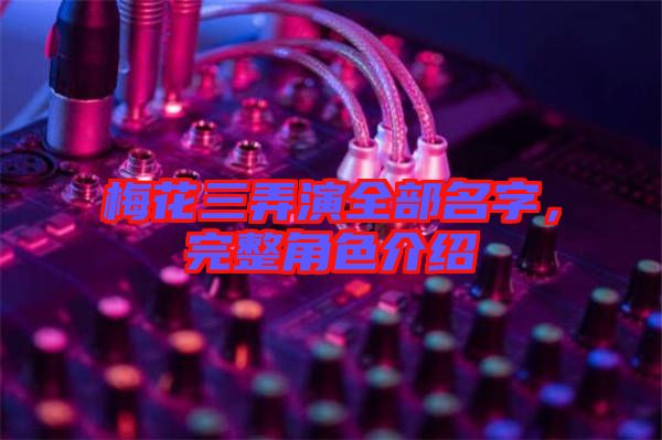 梅花三弄演全部名字，完整角色介紹