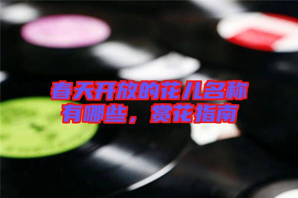 春天開放的花兒名稱有哪些，賞花指南
