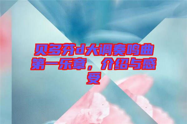 貝多芬d大調(diào)奏鳴曲第一樂章，介紹與感受