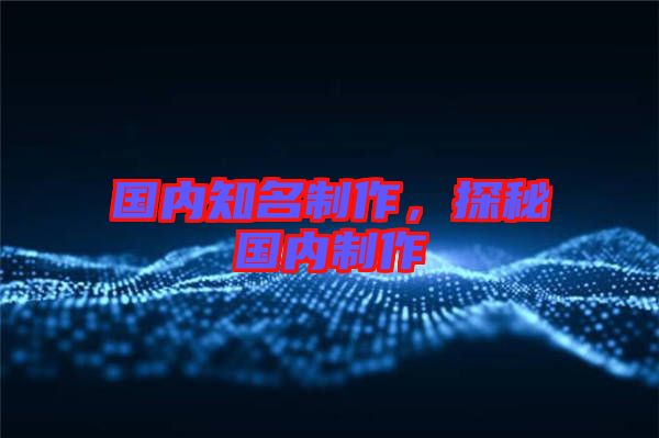 國內(nèi)知名制作，探秘國內(nèi)制作