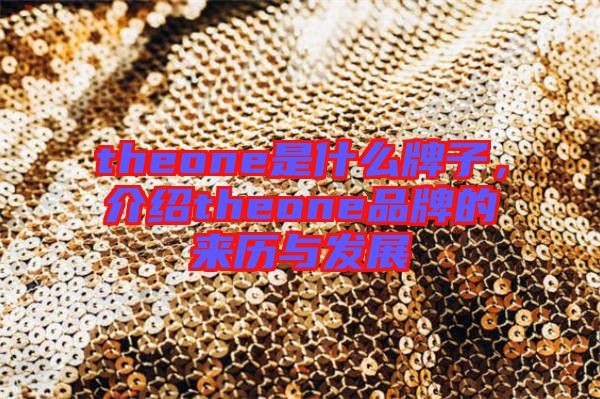 theone是什么牌子，介紹theone品牌的來(lái)歷與發(fā)展