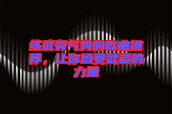 練武有氣勢(shì)的歌曲推薦，讓你感受武者的力量