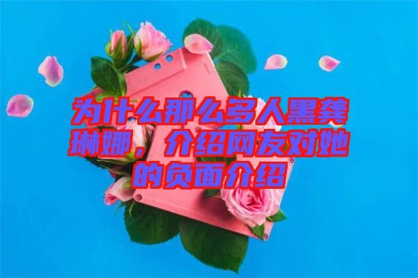 為什么那么多人黑龔琳娜，介紹網(wǎng)友對她的負面介紹