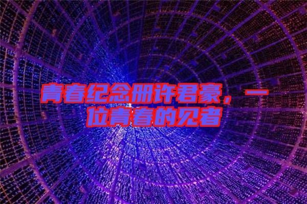 青春紀(jì)念冊許君豪，一位青春的見者