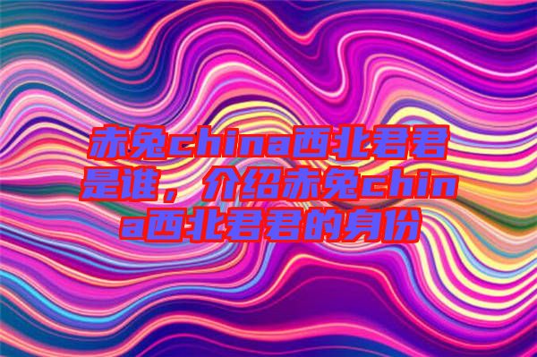 赤兔china西北君君是誰，介紹赤兔china西北君君的身份
