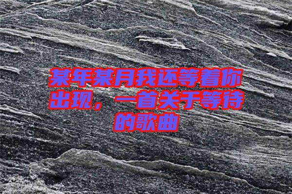 某年某月我還等著你出現(xiàn)，一首關(guān)于等待的歌曲