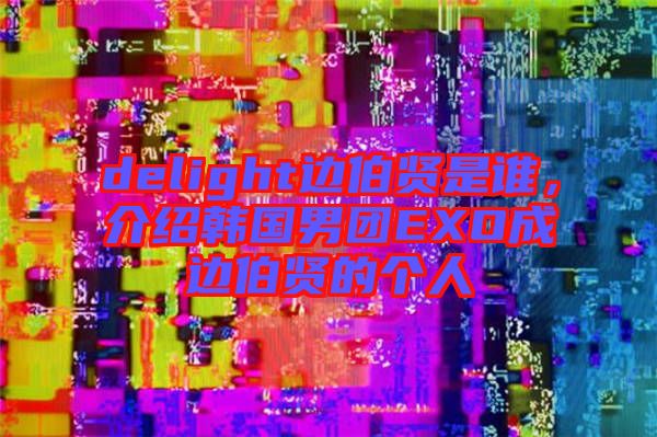 delight邊伯賢是誰(shuí)，介紹韓國(guó)男團(tuán)EXO成邊伯賢的個(gè)人