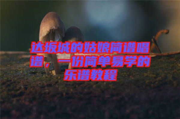 達(dá)坂城的姑娘簡譜唱譜，一份簡單易學(xué)的樂譜教程