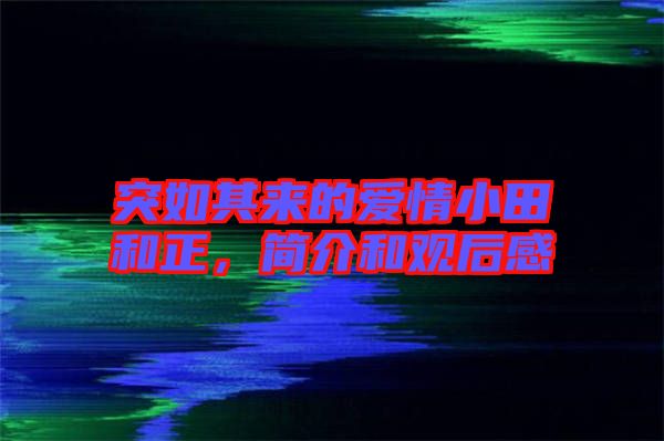 突如其來的愛情小田和正，簡介和觀后感
