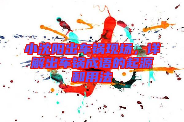 小沈陽出車鍋現(xiàn)場，詳解出車鍋成語的起源和用法