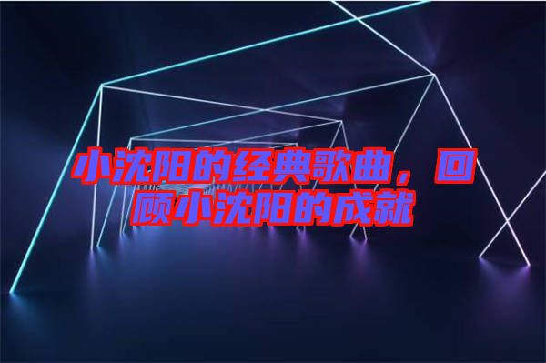 小沈陽(yáng)的經(jīng)典歌曲，回顧小沈陽(yáng)的成就